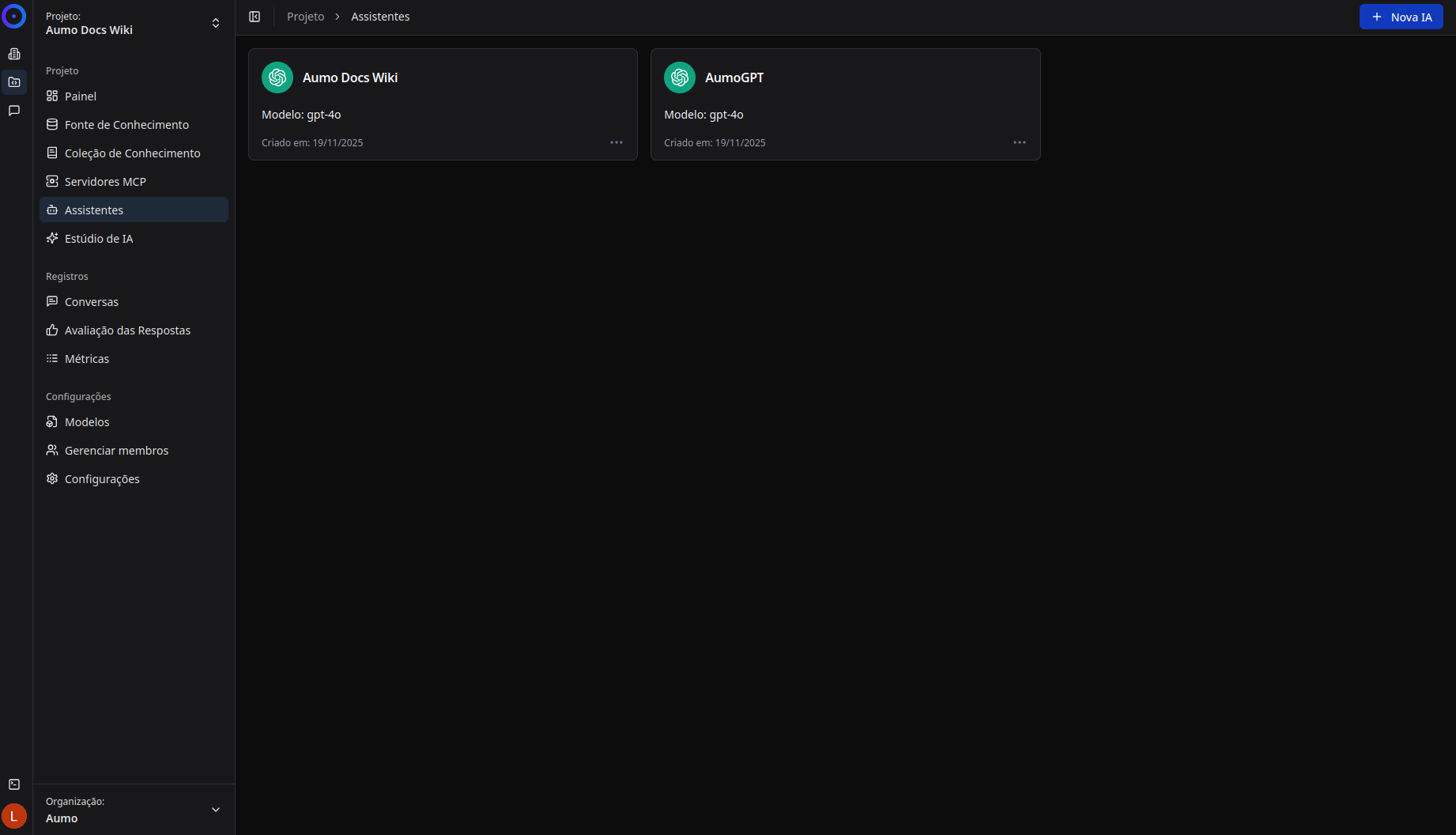 Lista de Assistentes