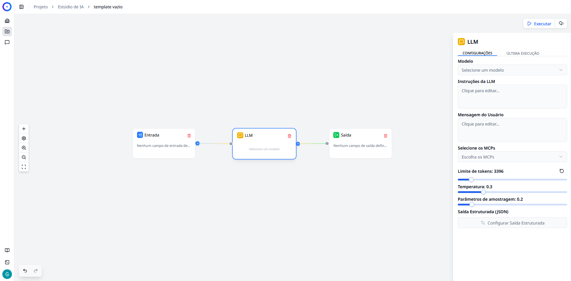 Painel de Configuração