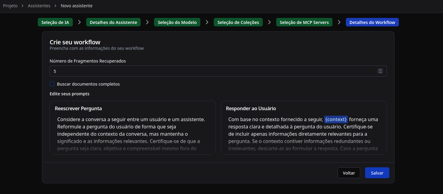 Detalhes do Servidor MCP