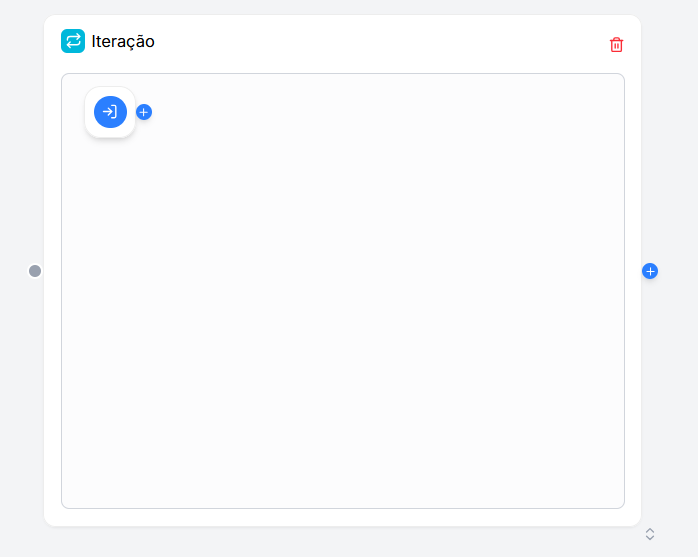 Nó de Iteração no Canvas