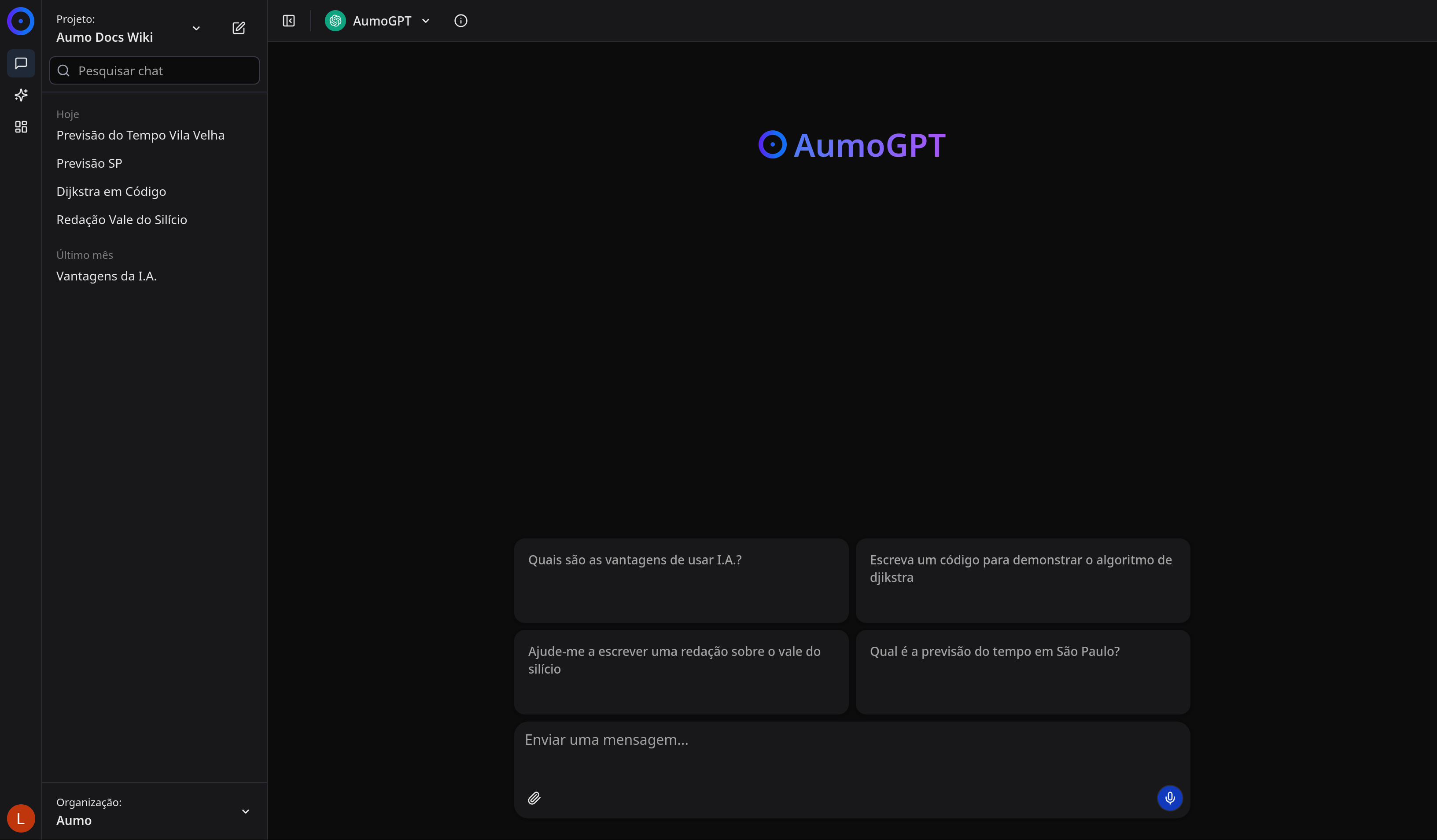 Main Chat Interface