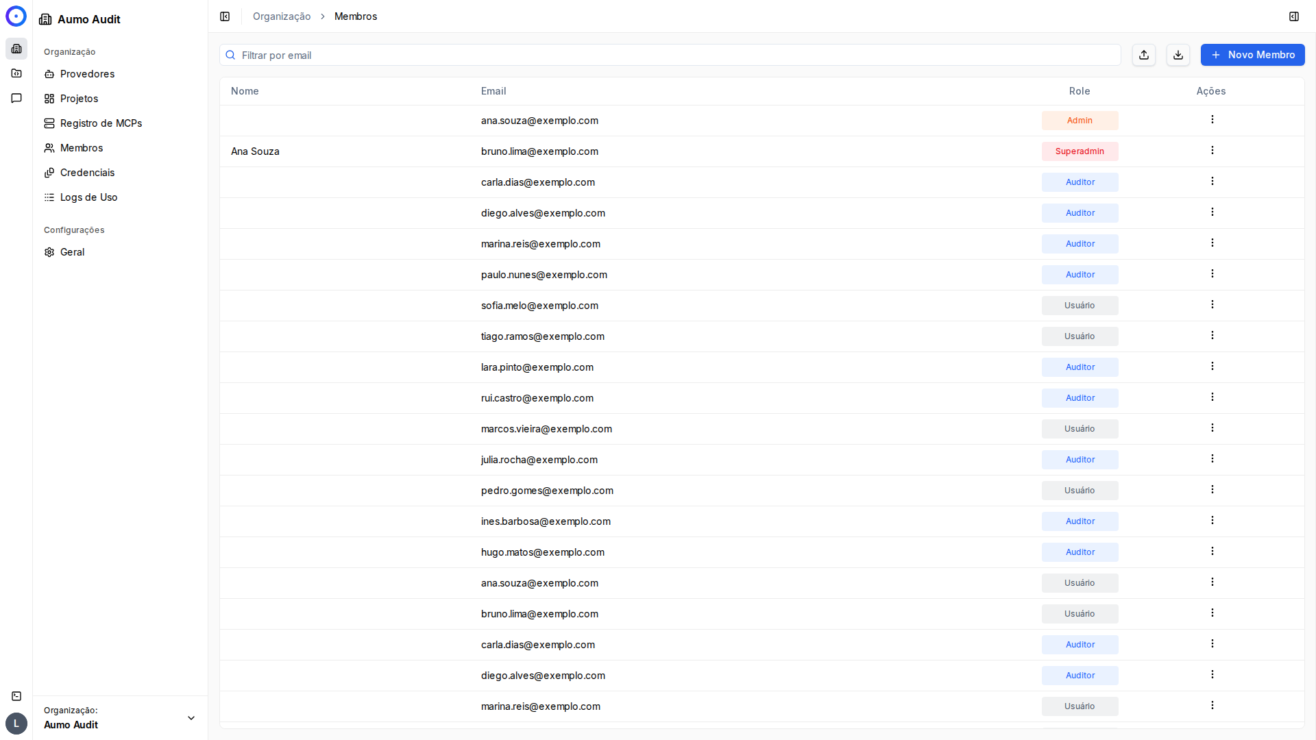 Open Members and click New Member